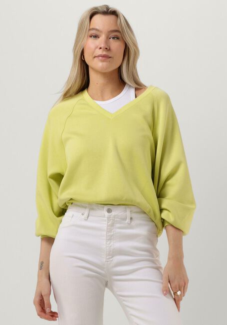 MSCH COPENHAGEN Pull NELINA IMA Q RAGLAN V NECK SWEATSHIRT en jaune - large