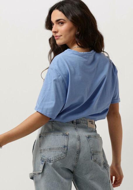 MSCH COPENHAGEN T-shirt MSCHTERINA ORGANIC SMALL LOGO TEE Bleu clair - large