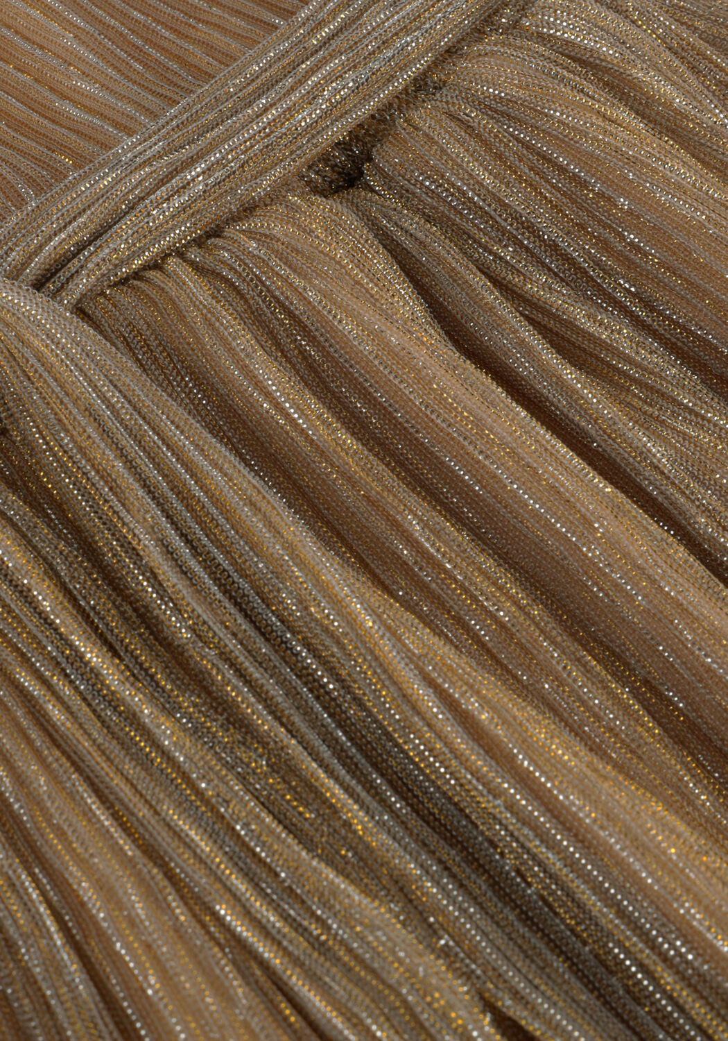 LIKE FLO Mini robe MAZE FLO PLISSEE DRESS en or - large