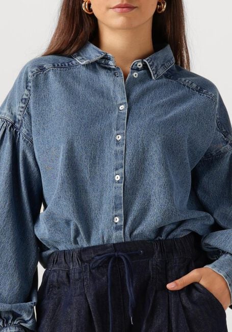 BY-BAR SARAH SHORT DENIM BLOUSE Blouses en bleu - large