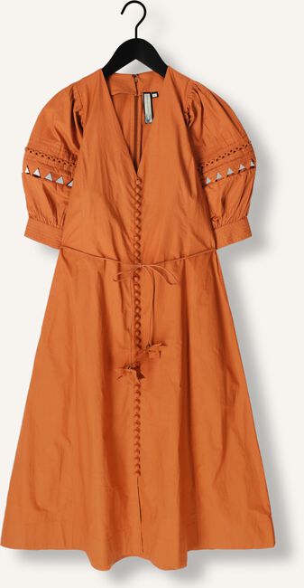 Bruine SCARLETT POPPIES Midi jurk FLEURETTA MIDI DRESS Bruine SCARLETT POPPIES Midi jurk FLEURETTA MIDI DRESS - large