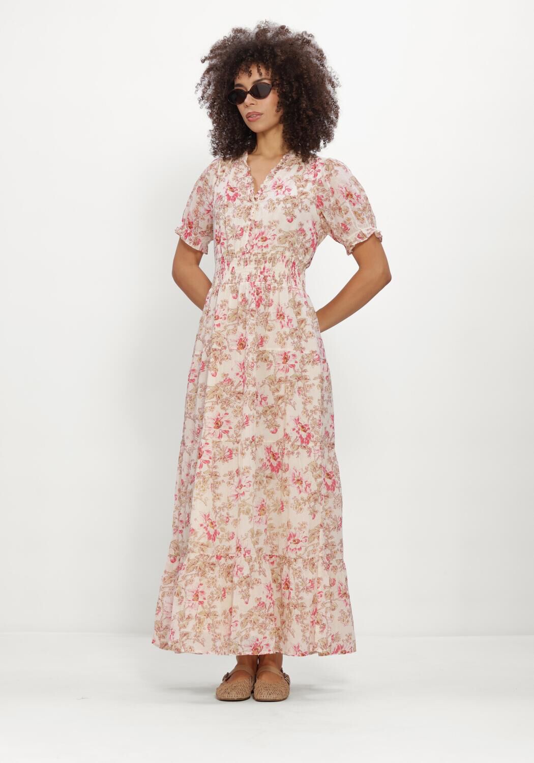 NEO NOIR KANZA FLOWER ROSE DRESS Robes en rose - large