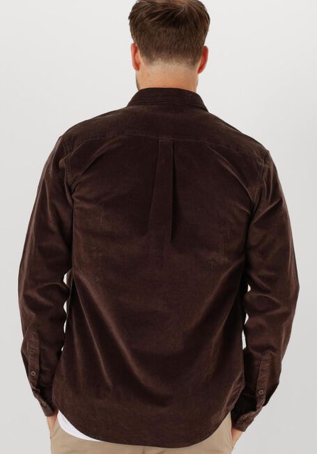 Bruine ANERKJENDT Casual overhemd AKLEIF SOLID CORD SHIRT - large