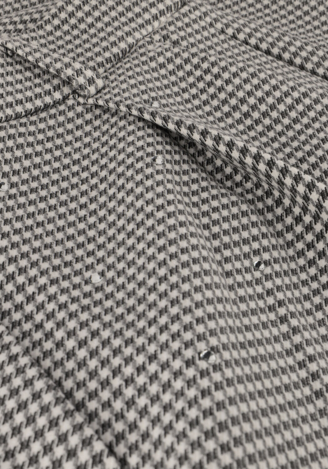 ALIX THE LABEL Pantalon LADIES WOVEN MINI CHECK PANTS en gris - large