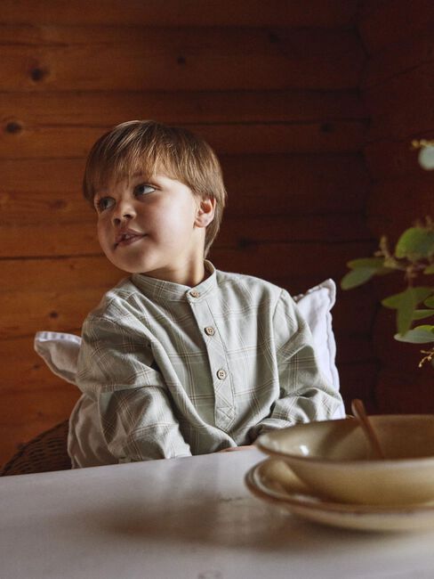 LIL' ATELIER Chemise décontracté NMMODO LS NREG SHIRT LIL Olive - large