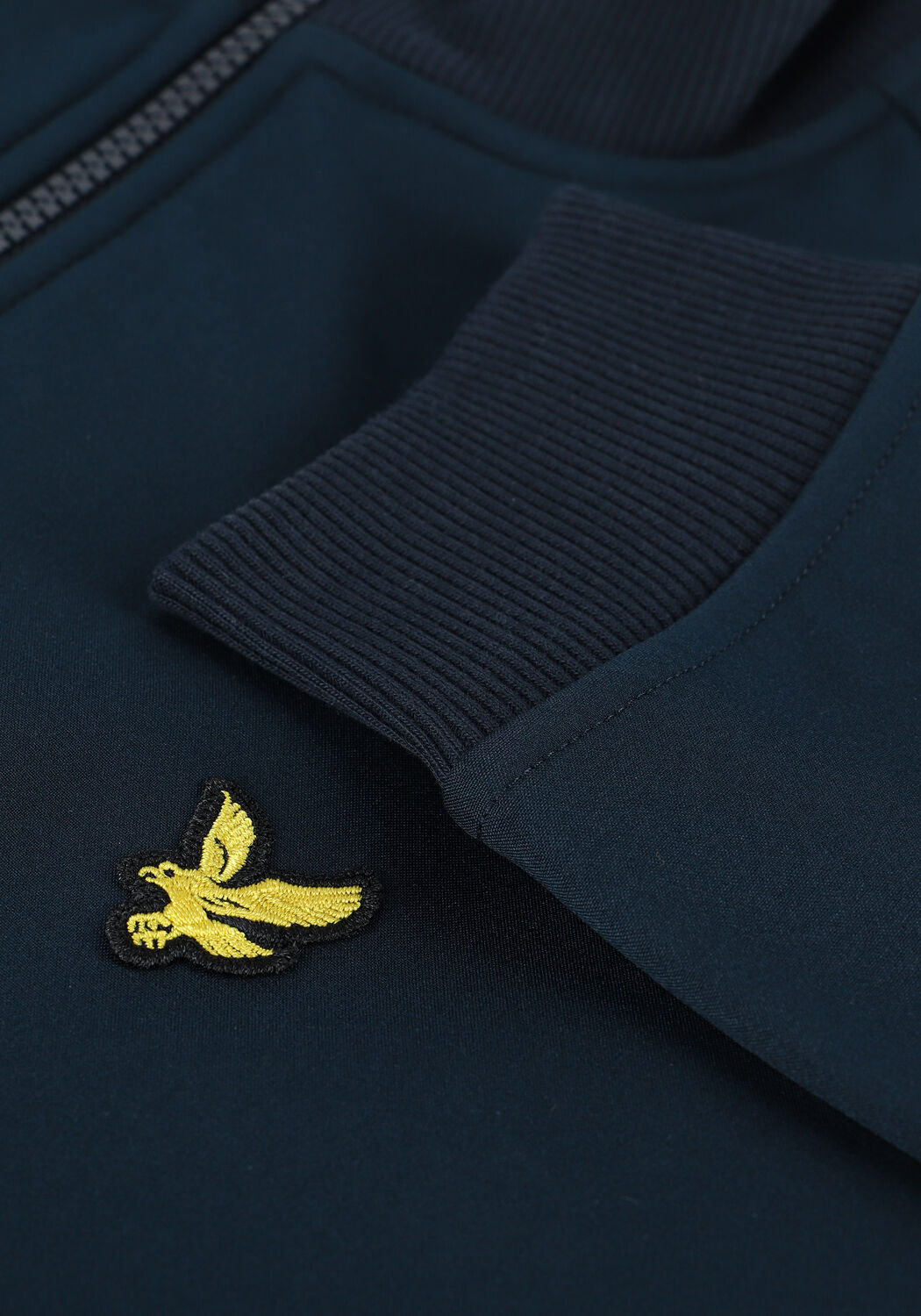 Donkerblauwe LYLE & SCOTT Jack ZIP THROUGH FUNNEL NECK SOFT S - large