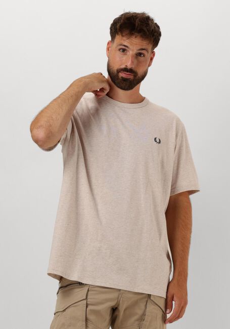 FRED PERRY T-shirt RINGER T-SHIRT en beige - large