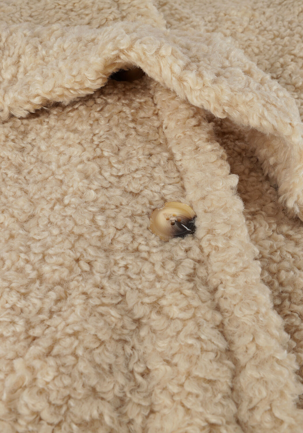 NOTRE-V Gilet BELTED TEDDY GILET en beige - large