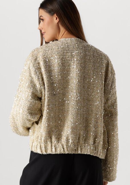 SUMMUM Jack JACKET TWEED SEQUINS en beige - large