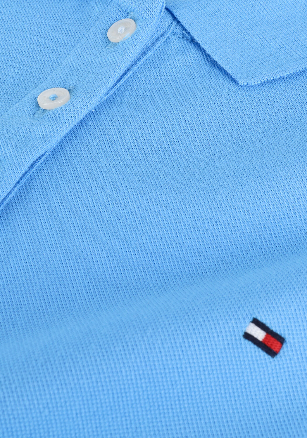 TOMMY HILFIGER Polo SHORT SLEEVE SLIM POLO Bleu clair - large