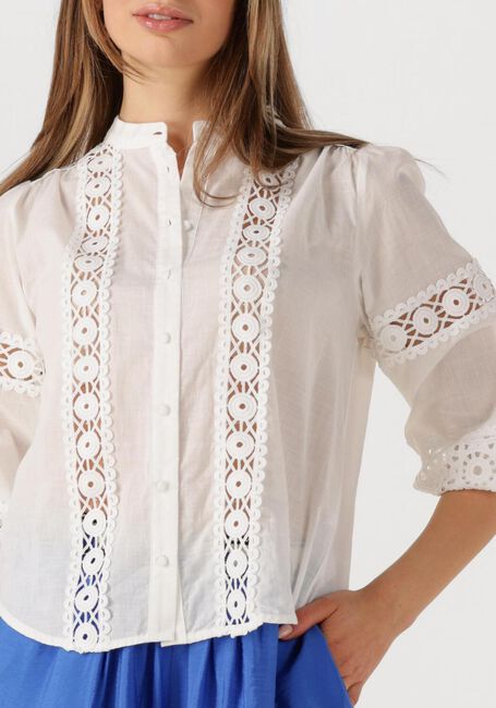 Witte LOLLYS LAUNDRY  JUNELL SHIRT LS - large