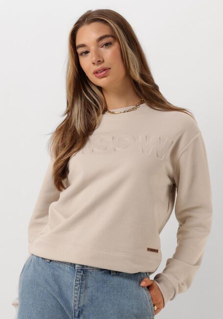 MOSCOW Chandail LOGO SWEATER en beige - large