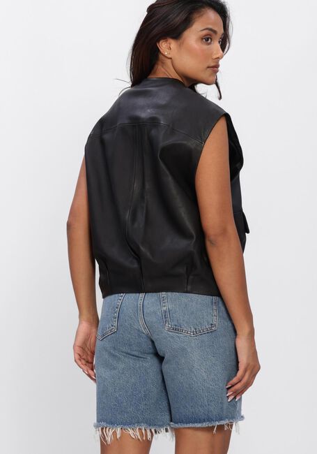 STUDIO AR Gilet DANIELA SHEEP VEG NAPPA en noir - large