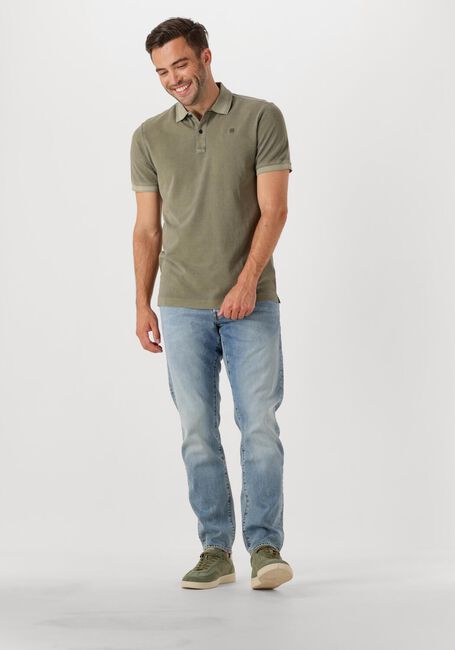 G-STAR RAW Polo DUNDA OVERDYED SLIM POLO S\S en vert - large