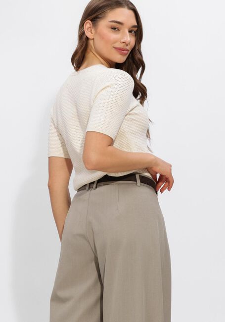 SELECTED WOMEN Pull SLFHELLE 2/4 KNIT O-NECK Cr&egrave;me - large