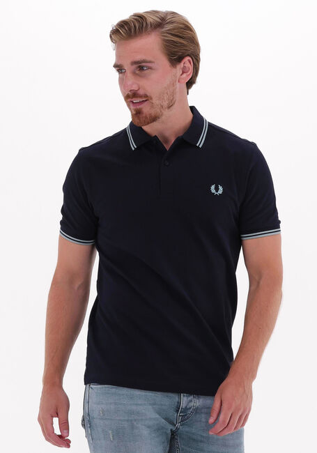 FRED PERRY Polo TWIN TIPPED FRED PERRY SHIRT Bleu fonc&eacute; - large