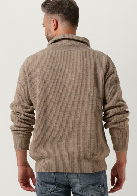 THE GOODPEOPLE Pull KZIP en beige - large