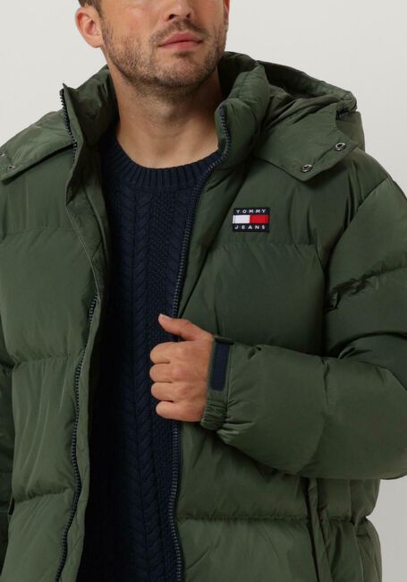 Donkergroene TOMMY JEANS Gewatteerde jas TJM ALASKA PUFFER - large