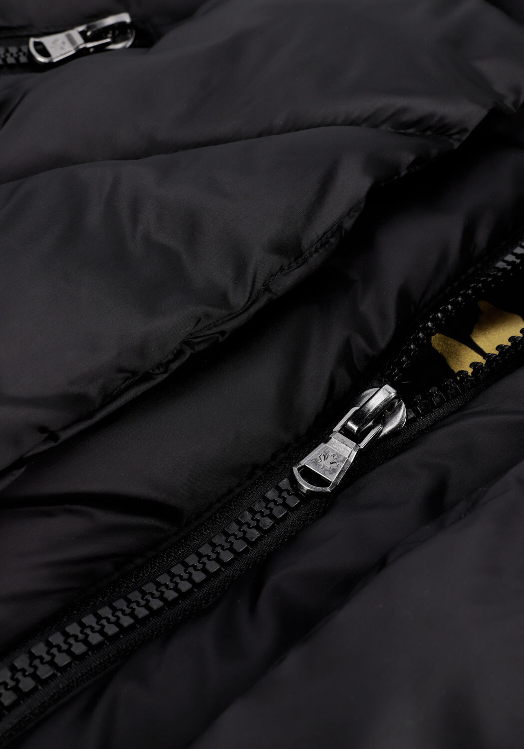 Zwarte CANADIAN Gewatteerde jas EUGENIE SHORT SAT - large