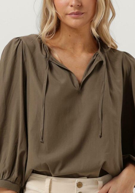 SUMMUM Haut TOP SHORT SLEEVES MODAL BLEND en vert - large