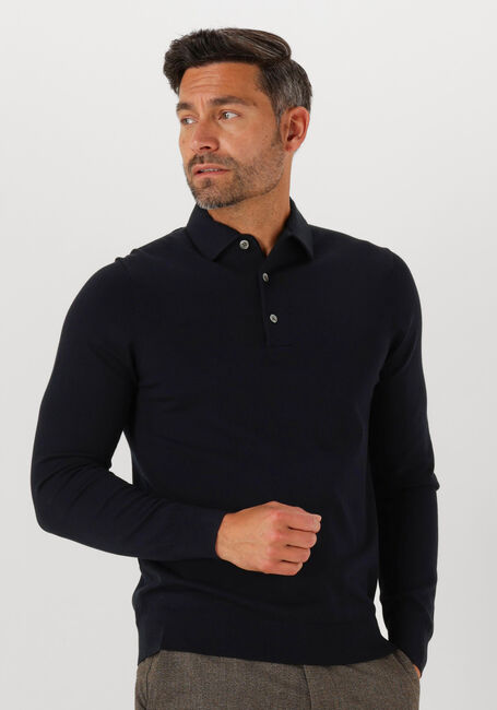 PROFUOMO Pull POLO ONEPIECE LUXURY BASIC Bleu foncé - large
