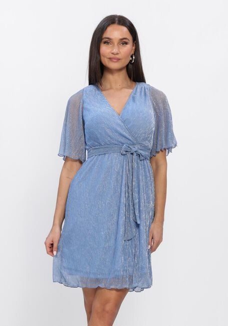 FREEBIRD Mini robe F-JER-PLISSE-LUREX-26-1 Bleu clair - large