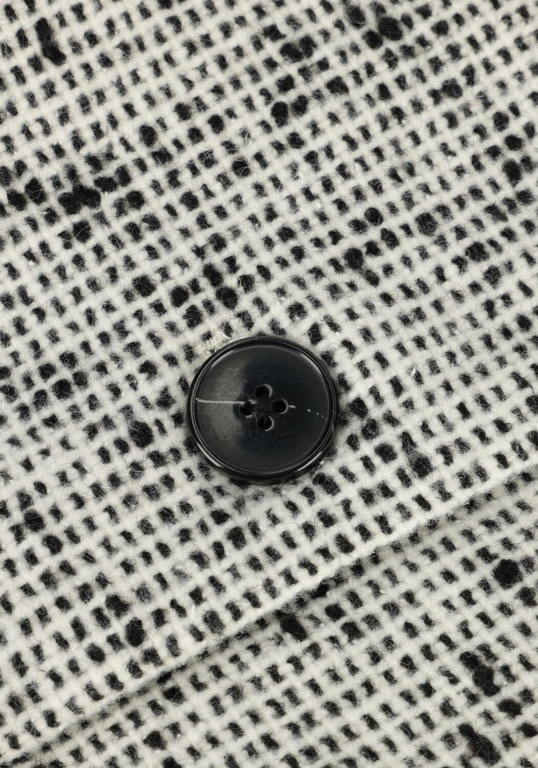 Ecru NA-KD Jack OVERSIZED TWEED JACKET - large