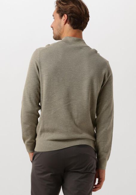 Groene PROFUOMO Trui PULLOVER HALF ZIP - large