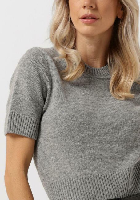 Lichtgrijze VANILIA Trui MAGNOLIA KNITTED TEE - large