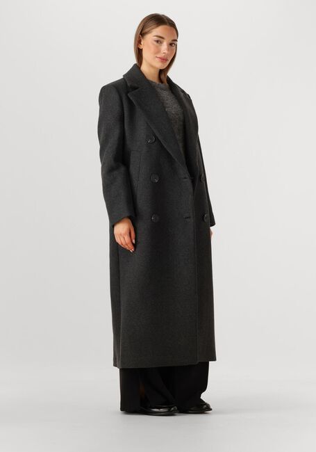 Donkergrijze INWEAR Mantel YUNAH IW LONG COAT - large
