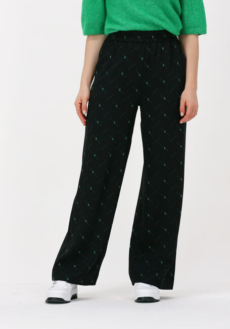 GESTUZ Pantalon large HANNIE HW PANTS en noir - large