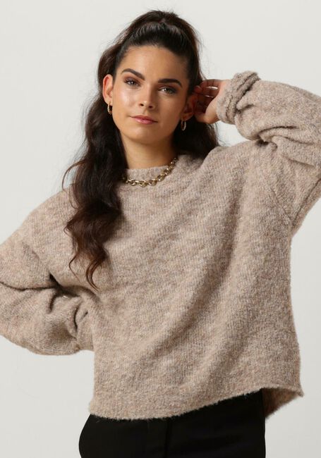 NOTRE-V Pull NV-CLARICE BOUCLE KNIT BLOUSE Sable - large