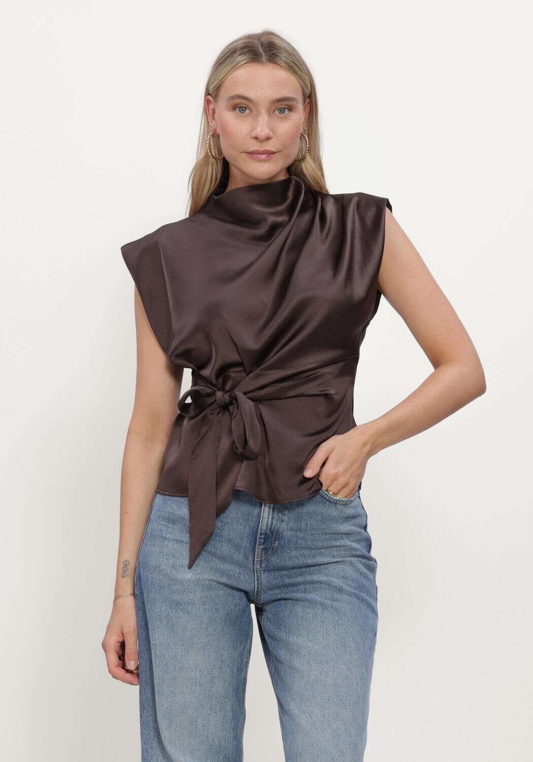 LINA LOCCHI Haut LL-BARBARA en marron - large