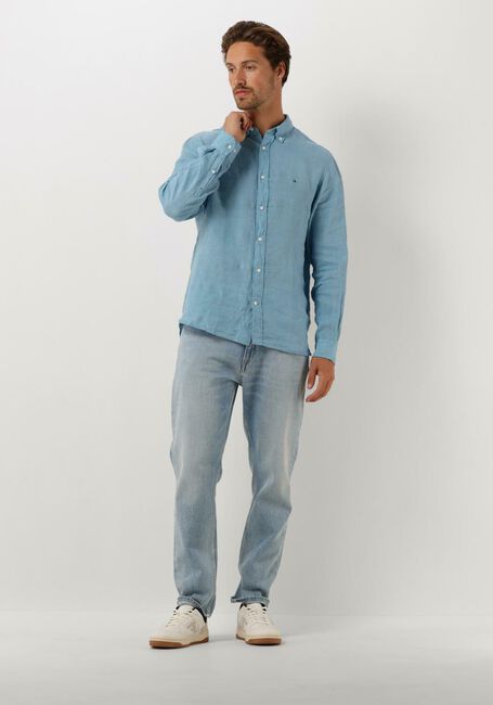 Blauwe TOMMY HILFIGER Casual overhemd PIGMENT DYED LI SOLID RF SHIRT Blauwe TOMMY HILFIGER Casual overhemd PIGMENT DYED LI SOLID RF SHIRT - large