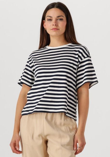 MSCH COPENHAGEN Pull MSCHKEMBA BAHARA SS PULLOVER STP en blanc - large