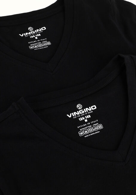 VINGINO T-shirt BOYS T-SHIRT V-NECK (2-PACK) en noir - large