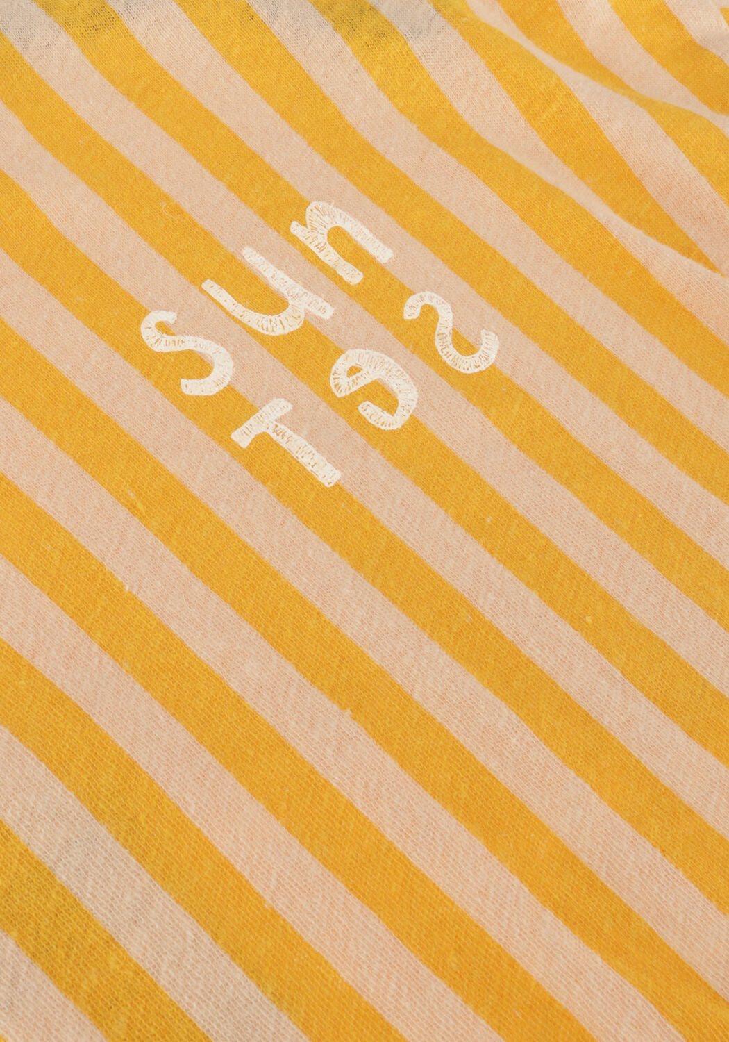 Gele SPROET & SPROUT T-shirt T-SHIRT LINEN STRIPE SUNSET - large