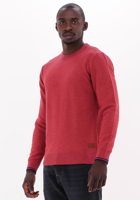 SCOTCH & SODA Pull STRUCTURED CREWNECK PULLOVER en rouge - large