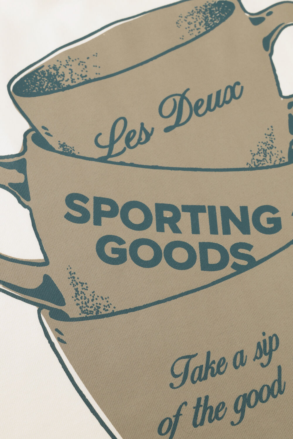 LES DEUX T-shirt BEN ARTIST T-SHIRT Cr&egrave;me - large