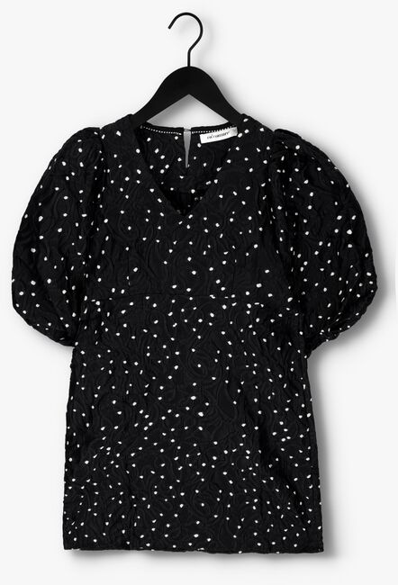Zwarte CO'COUTURE Mini jurk YOYO DOT JACQUARD V-DRESS - large