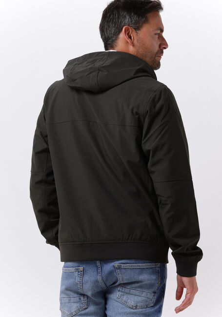 SCOTCH & SODA Jack CLASSIC HOODED SHORT SOFT-SHELL NYLON JACKET en vert - large