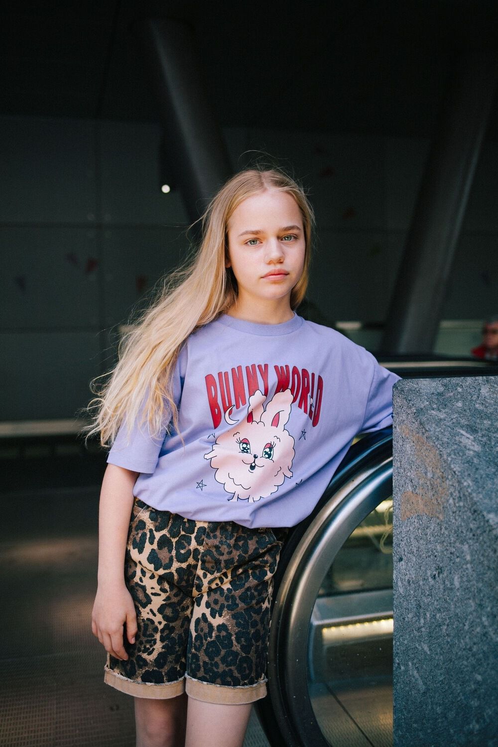 CALL ME FRANKIE T-shirt BUNNYWORLD T-SHIRT en violet - large