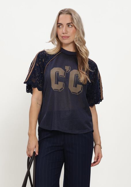 CO'COUTURE Maillots de sport REENACC LOGO LACE TEE Bleu fonc&eacute; - large