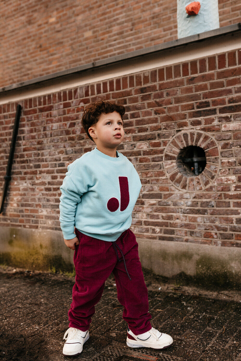 JENEST Pantalon large CAMMIE PANTS Bordeaux - large