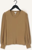 OBJECT Haut JANNIE LS V-NECK TOP en marron OBJECT Haut JANNIE LS V-NECK TOP en marron - medium