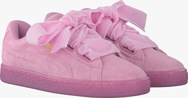 Roze PUMA Sneakers SUEDE HEART RESET  - large