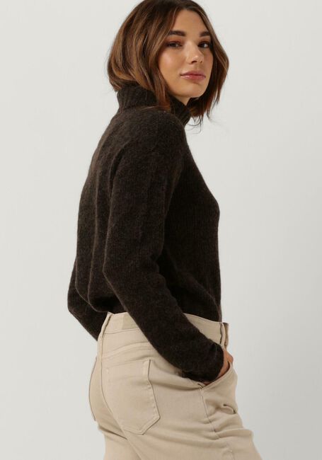 MY ESSENTIAL WARDROBE Col roulé 11 THE KNIT ROLLNECK en marron - large