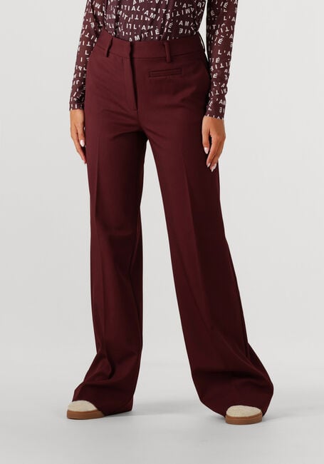 HAUTE L'AMITIÉ Pantalon PREMIERE PLAIN TALL PANT Bordeaux - large