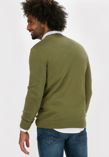 Olijf TOMMY JEANS Trui TJM ESSENTIAL CREW NECK SWEATE - large