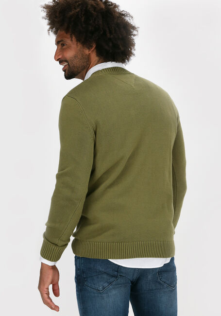 TOMMY JEANS Pull TJM ESSENTIAL CREW NECK SWEATE Olive - large